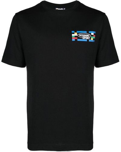 Missoni T-shirt Met Logoprint - Zwart