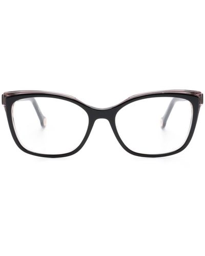 Carolina Herrera スクエア眼鏡フレーム - ブラウン