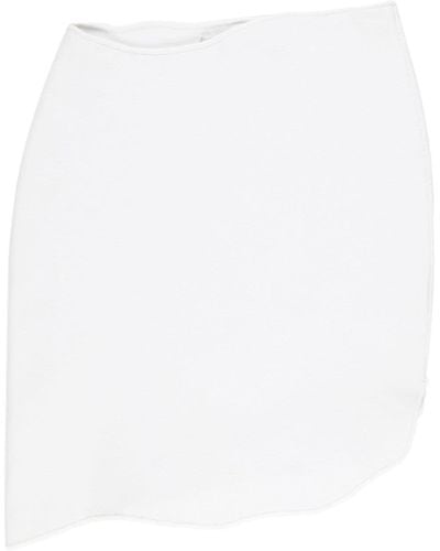 Christopher Esber Minifalda asimétrica con cintura alta - Blanco