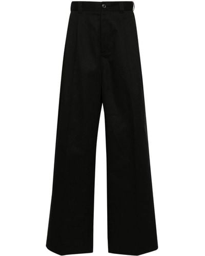 Maison Margiela Panelled-Design Trousers - Black