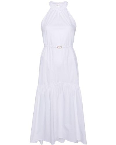 Twin Set American Halterneck Maxi Dress - White