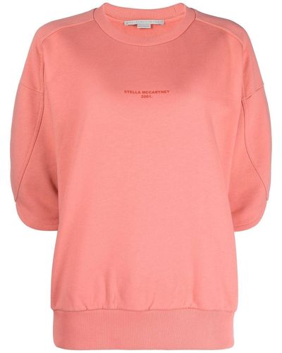 Stella McCartney Logo-print Crew-neck Sweatshirt - Pink