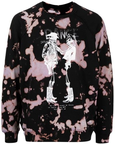 Stain Shade X Hiroshi Fujiwara Skeleton-print Sweatshirt - Black