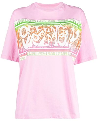 Opening Ceremony T-shirt con stampa - Rosa