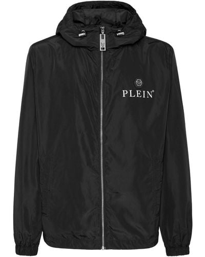 Philipp Plein Hexagon Hooded Jacket - Black