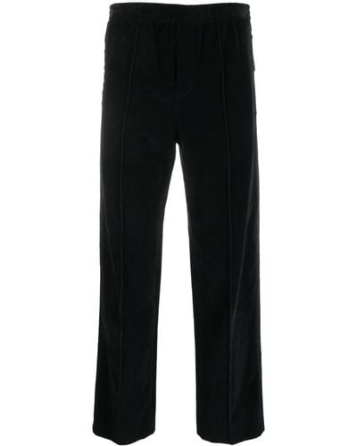 SAPIO N40 Straight-leg Velvet Pants - Black