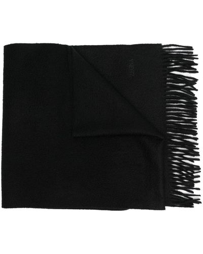 Zegna Cashmere Knitted Scarf - Black