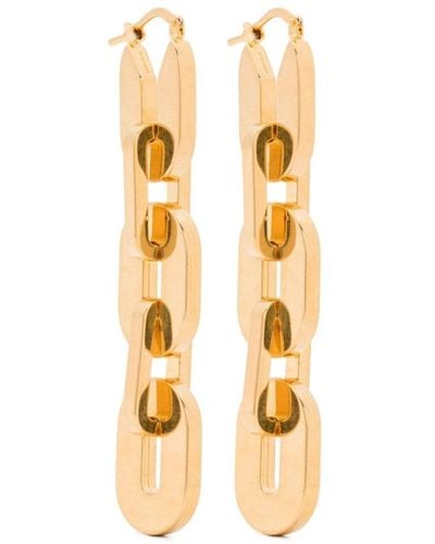 Jil Sander Cable-link Drop Earrings - Metallic