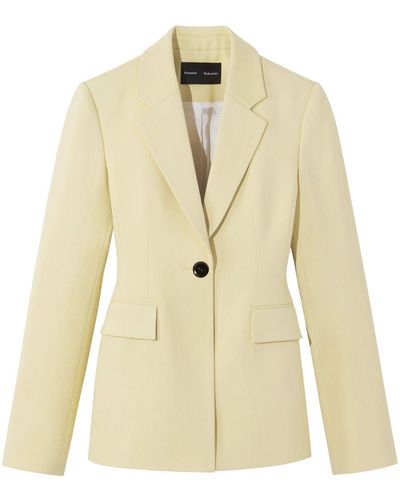 Proenza Schouler Cinched Single-breasted Blazer - Natural