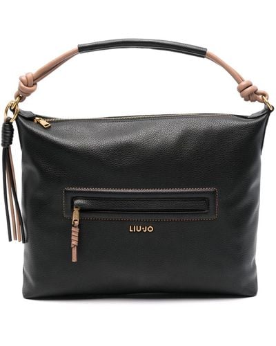 Liu Jo Logo-lettering Shoulder Bag - Black