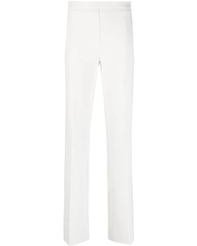 Pinko High-waisted Flared Trousers - White
