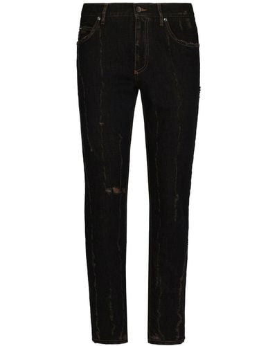 Dolce & Gabbana Straight Jeans - Zwart