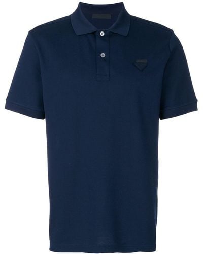 Prada プラダ ロゴ ポロシャツ - ブルー