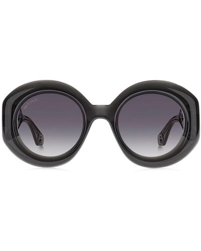 Etro Paisley Round-frame Sunglasses - Black
