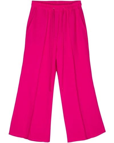 Alysi Cropped-Hose mit hohem Bund - Pink