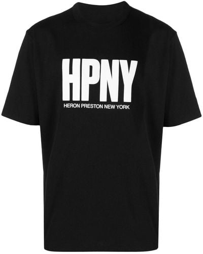 Heron Preston T-shirt à logo imprimé - Noir