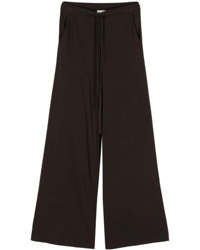 P.A.R.O.S.H. Roux24 Knitted Palazzo Trousers - Black