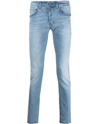 Dondup Jeans slim a vita bassa - Blu