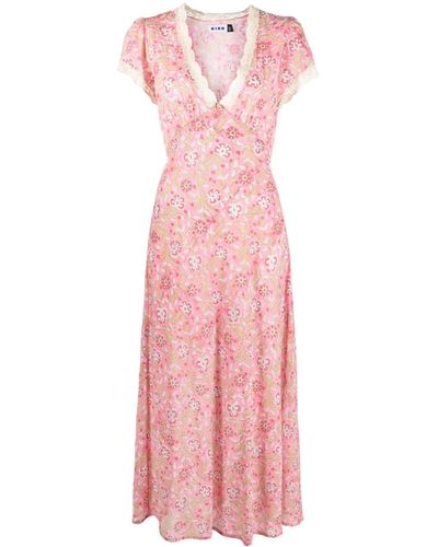 RIXO London Clarice Floral-print Cotton Night Dress - Pink