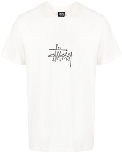 Stussy Logo-print Detail T-shirt - White