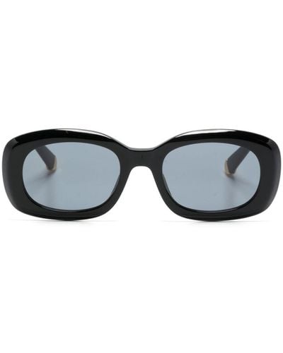 Stella McCartney Sc40080i Rectangle-frame Sunglasses - Black