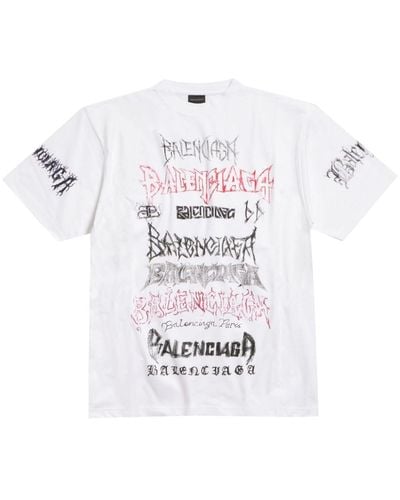Balenciaga Diy Metal Cotton T-shirt - White