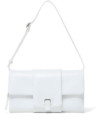 Proenza Schouler Flip Leather Shoulder Bag - White