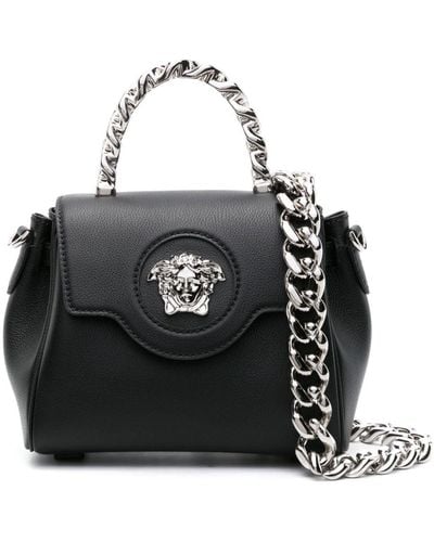 Versace Small La Medusa Top-handle Bag - Black