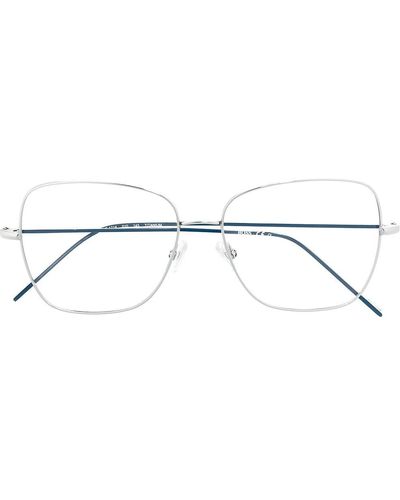 BOSS スクエア眼鏡フレーム - メタリック