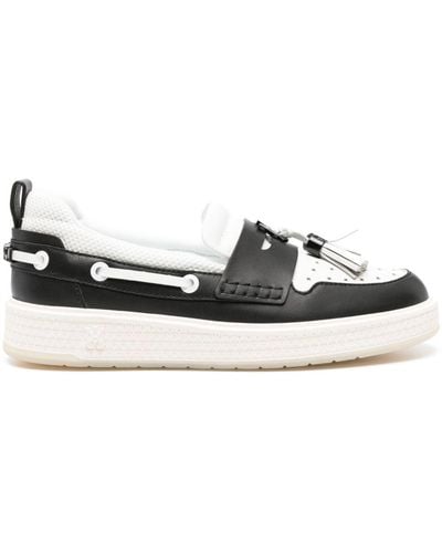 Amiri Ma Hybrid Tassel-detailed Loafer - Black