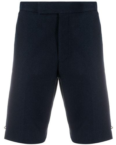 Thom Browne Pantalones cortos de vestir RWB stripe - Azul