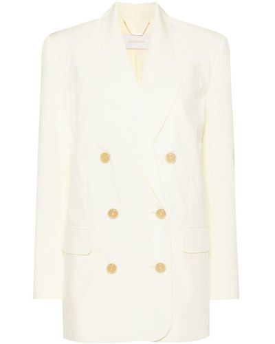 Zimmermann Double-breasted Blazer - Natural