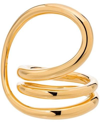 Charlotte Chesnais Gold Vermeil Round Trip Ring - Metallic