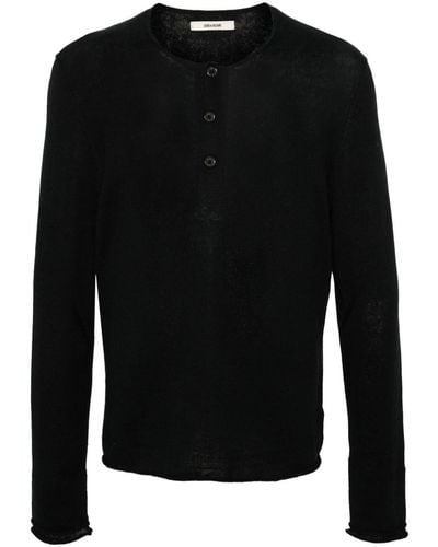 Zadig & Voltaire Veiss Fine-knit Sweater - Black