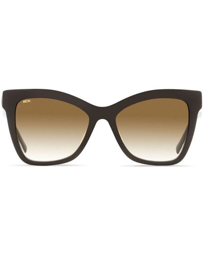 MCM 712s Butterfly-frame Tinted Sunglasses - Brown