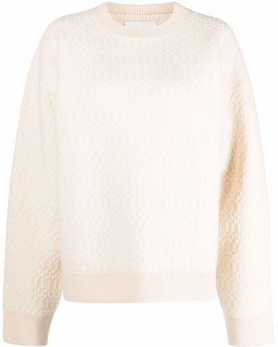 Jil Sander Wool Round-neck Sweater - White