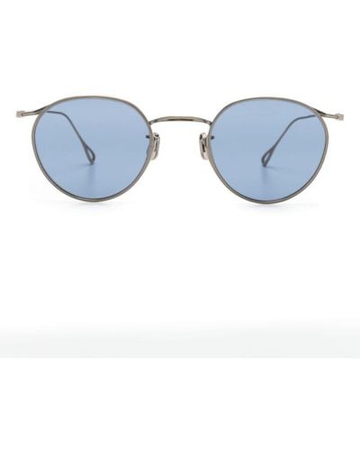 Eyevan 7285 156 Round-frame Sunglasses - Blue