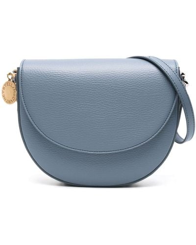 Stella McCartney Frayme Chain-trim Shoulder Bag - Blue