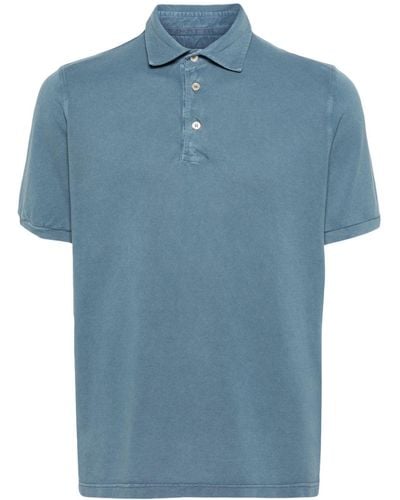 Fedeli North Cotton Polo Shirt - Blue