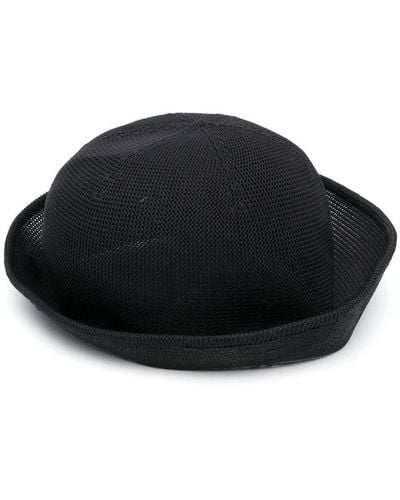 CFCL Turn-up Brim Mesh Hat - Black