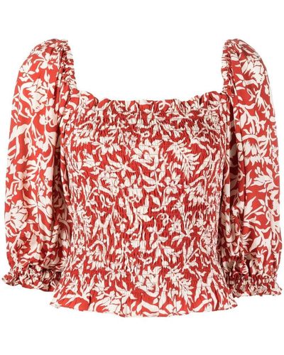 Polo Ralph Lauren Off-shoulder Blouse - Red