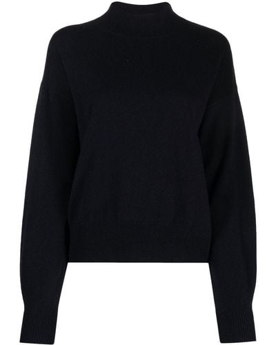 Chinti & Parker Balloon-sleeve Wool-cashmere Sweater - Black