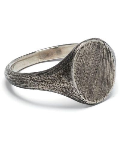 Werkstatt:münchen Distressed-effect Ring - Grey