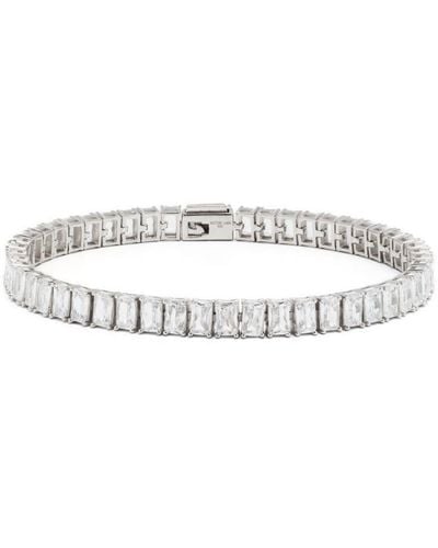 Hatton Labs Crystal-embellished Sterling-silver Bracelet - White