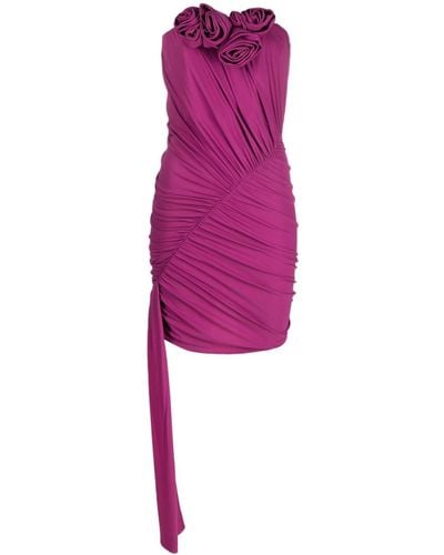 Magda Butrym Strapless Jersey Sash Mini Dress - Pink