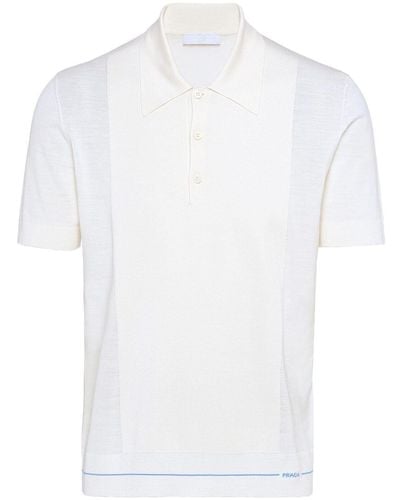 Prada Wool Polo Shirt - White