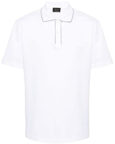 Brioni Poloshirt mit kurzen Ärmeln - Weiß
