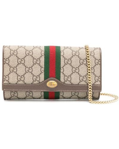 Gucci Ophidia GG Chain Wallet - Naturel
