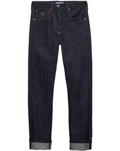 Prada Low-rise Straight-leg Jeans - Blue