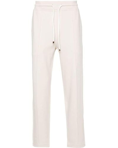 Brunello Cucinelli Tapered Track Trousers - Natural